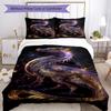 Dragon Bedding Set Breathable Duvet Cover with Pillowcases Decorative Bed Linen for Bedroom Home Decoration Birthday Gift