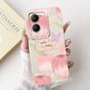For Vivo Y17s Phone Case VivoY17s Y 17S 4G 2023 Elegant Floral Cat Printing Soft Silicone Shockproof Cases