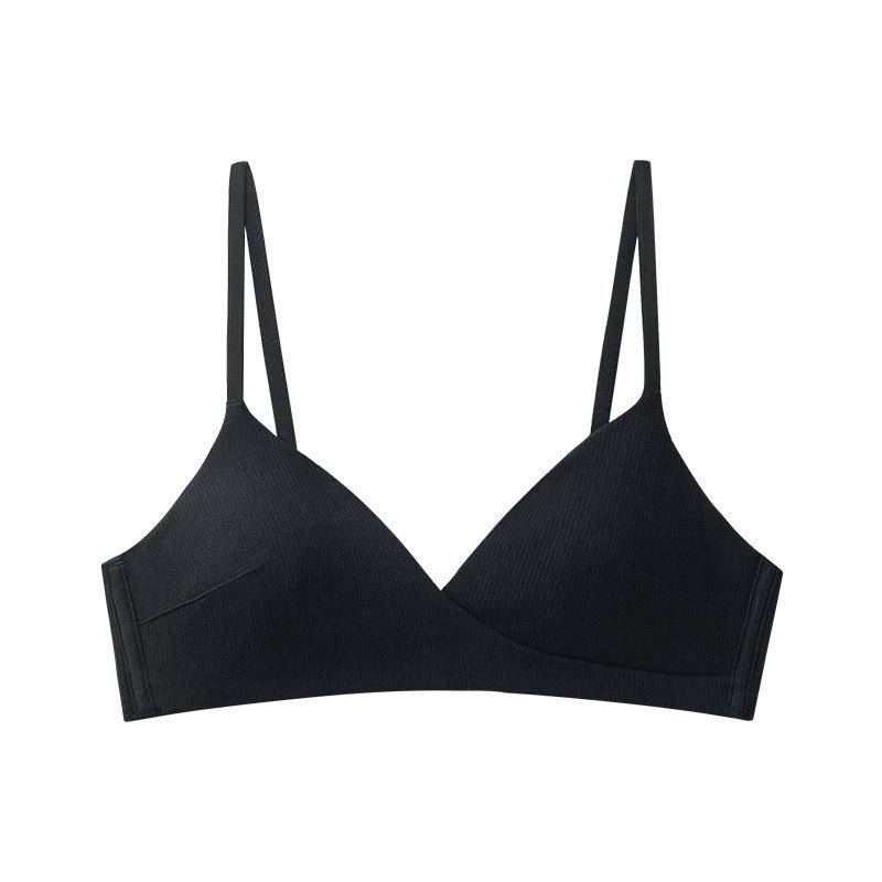 Unterwäsche ohne Stahlring, Sommer, dünner Abschnitt, französischer BH, Mädchen, Studenten, Dreieck-Cup-BH