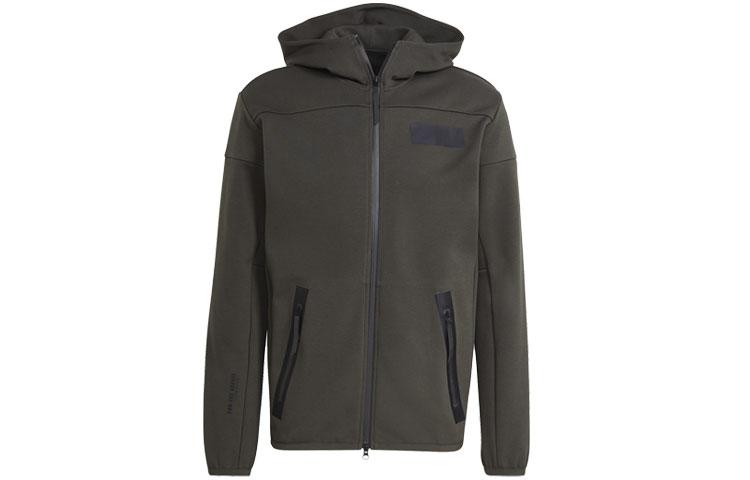 Adidas Jackets Men s Deep Earthy Brown Hooded Moderate Other H31038 XL
