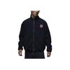 Jordan Fearless Logo Stand Collar Zip-Up Casual Fleece Jacket Men Jacket Black FV4017-010