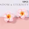 10Pcs Cartoon Simulation Flower Resin Series Jewelry Making Diy Accessories