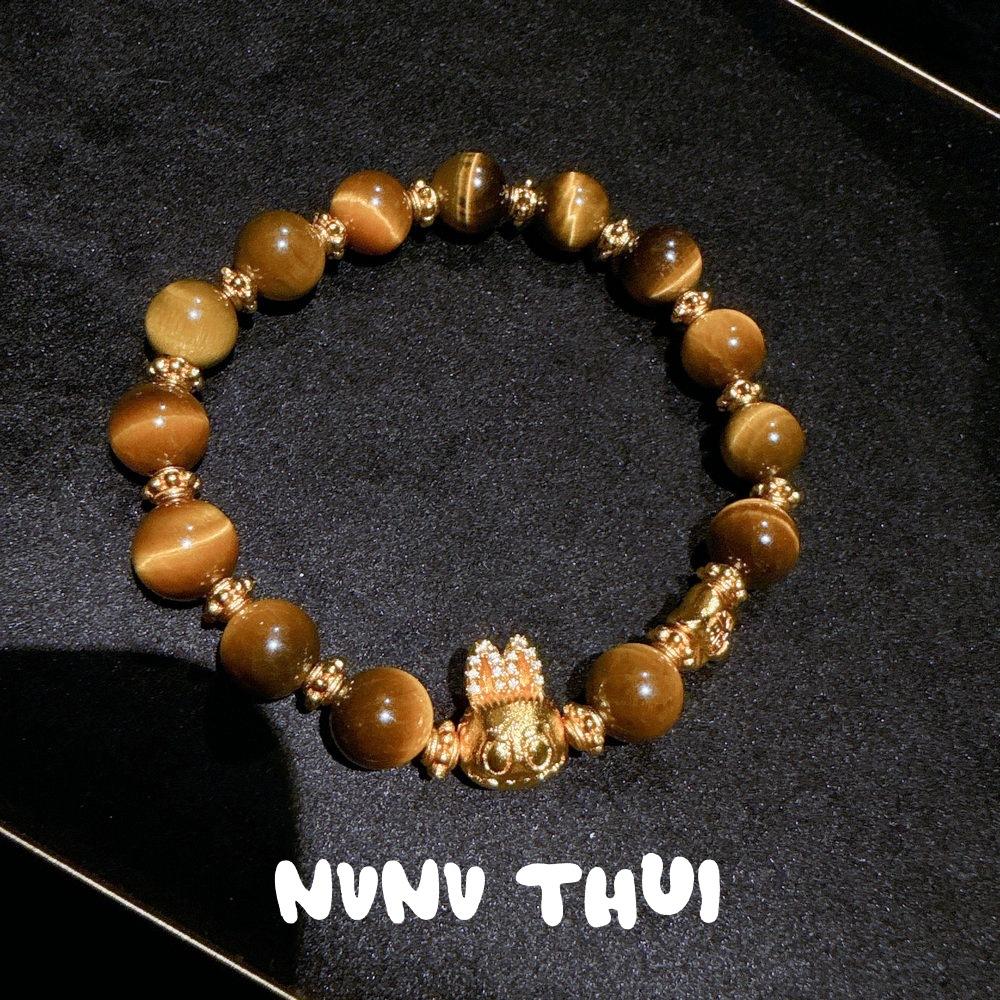 Древний Цветочный Шелковый Браслет-Тутю, Цвет Лиу, Золотой, Камень Бычьего Глаза, Новый Китайский Стиль, Браслет-Ваджра из Цитрина, Набор