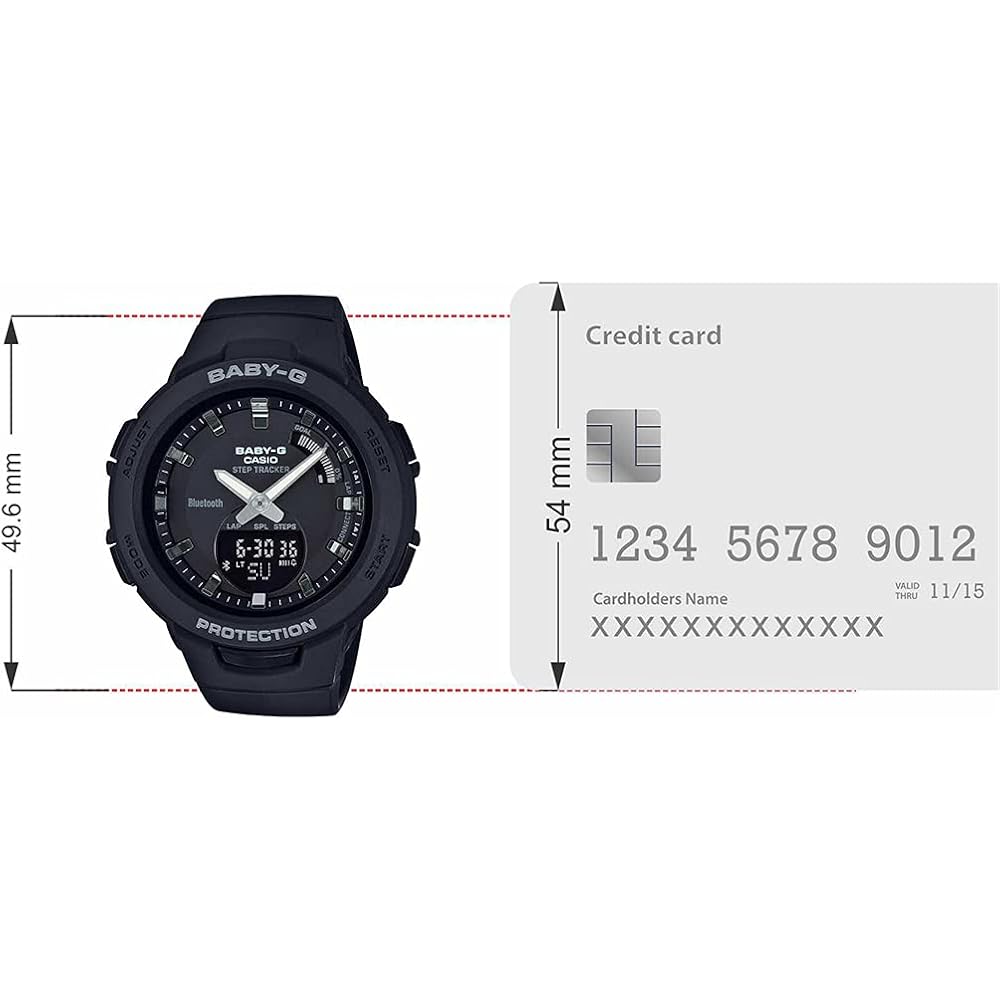 Casio Baby-G BSA-B100-1A Black Analog-Digital Casual Quartz Watch for Women