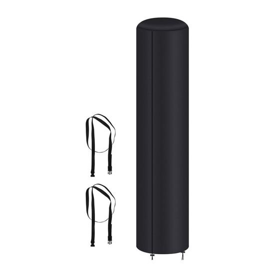 Чехол для солнечного душа Yousheng Водонепроницаемый Сверхпрочный Защитник для уличного душа На шнурке Ветрозащитный Пылезащитный Чехол для 10,6-галлонной солнечной душевой кабины чёрный