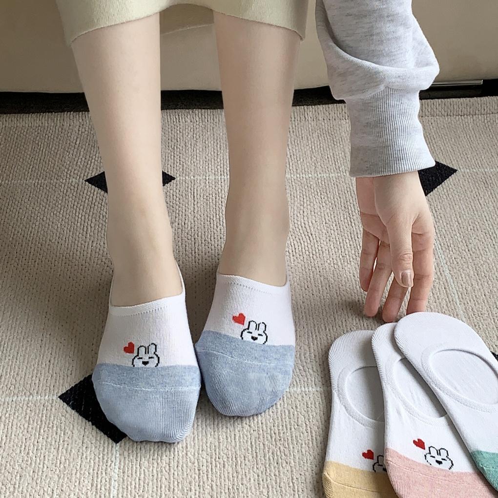 Women's Love Rabbit Socks/Fake Socks 6 Pairs
