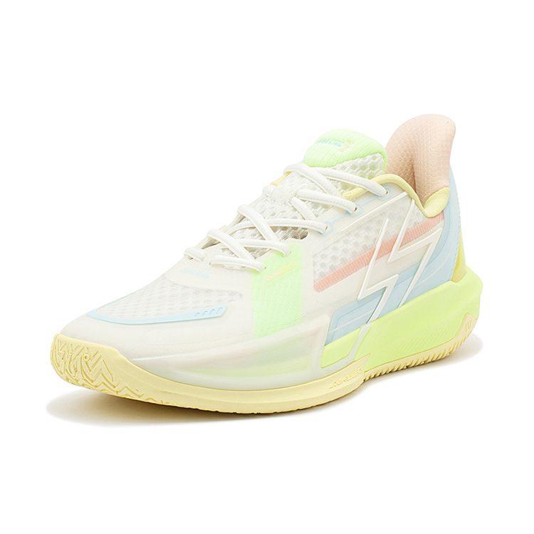 361 Big3 4.0 QUICK Basketballschuhe Herren Low Top Federweiß/Smoothie Gelb 572321105-6