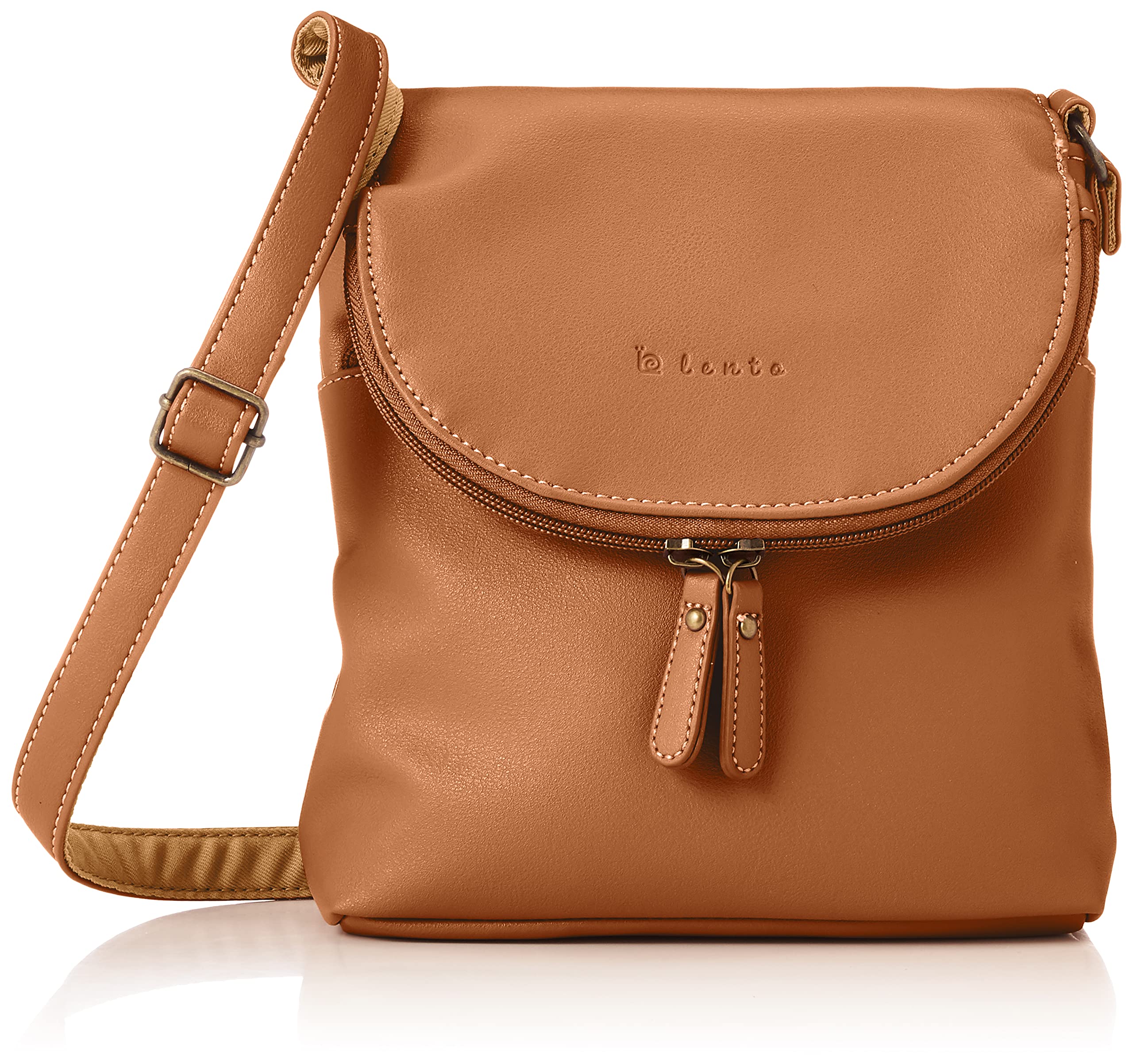 

Shoulder logo vertical synthetic leather shoulder brown [Rent] bag, point, bag, women s,
