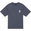 New MLB MONOGRAM Reading Collection SS24 T Shirt Unisex Dark Gray 3ATSM0443-43GRD
