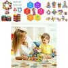 Magnetic Building Blocks Construction Set With Vibrant Multicolor Pieces For Creative Kids And Relaxing Adults