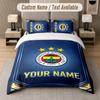 Fenerbahçe FC Design Bedding Set Custom Text 1 Duvet Cover & 2 Pillow Cases