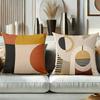 Modern Geometric Patterned Throw Pillow Set Decor Polyester Pillowcase, Sofa Decorative Cushion Cov Headboard Pillow