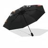 1pc Celestial Patterns Planets, and Flowers Umbrella with Plastic Handle,Suitable for All Seasons Home Travel Outdoor UmbrellaDD1303
