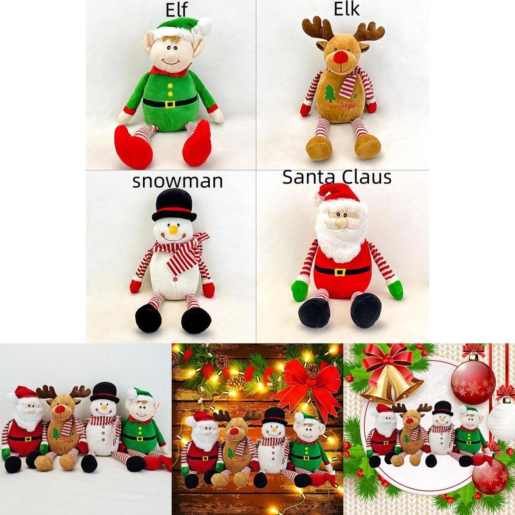 High-quality Pp Cotton Stuffed Santa Doll For Festive Indoor Decor