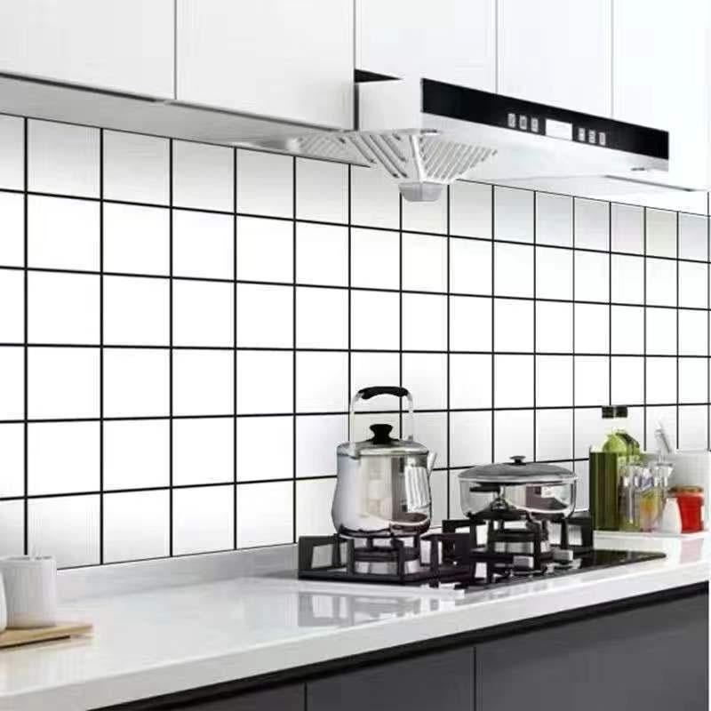 Selvklebende Veggtapet Lett å Feste Høy Temperaturmotstand Kjøkkenskap Veggklistremerker 40cm Vanntett og Oljebestandig