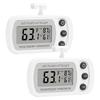 Digital Refrigerator Thermometer Large LCD Waterproof Freezer Room Thermometer Magnetic Back& Hook for Kitchen Home Restaurant