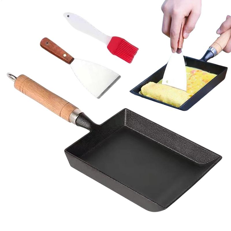 Egg Frying Pan Cast Iron Induction Frying Pan Cooking Pan Compact Kitchen Cookware Frying Pan Skillet For Frying Eggs Dumplings China Mainland