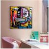 Wall Art Pictures For Living Room Decoration No Frame Graffiti Street Art Poster Joachim Abstract Colorful Face Canvas Painting