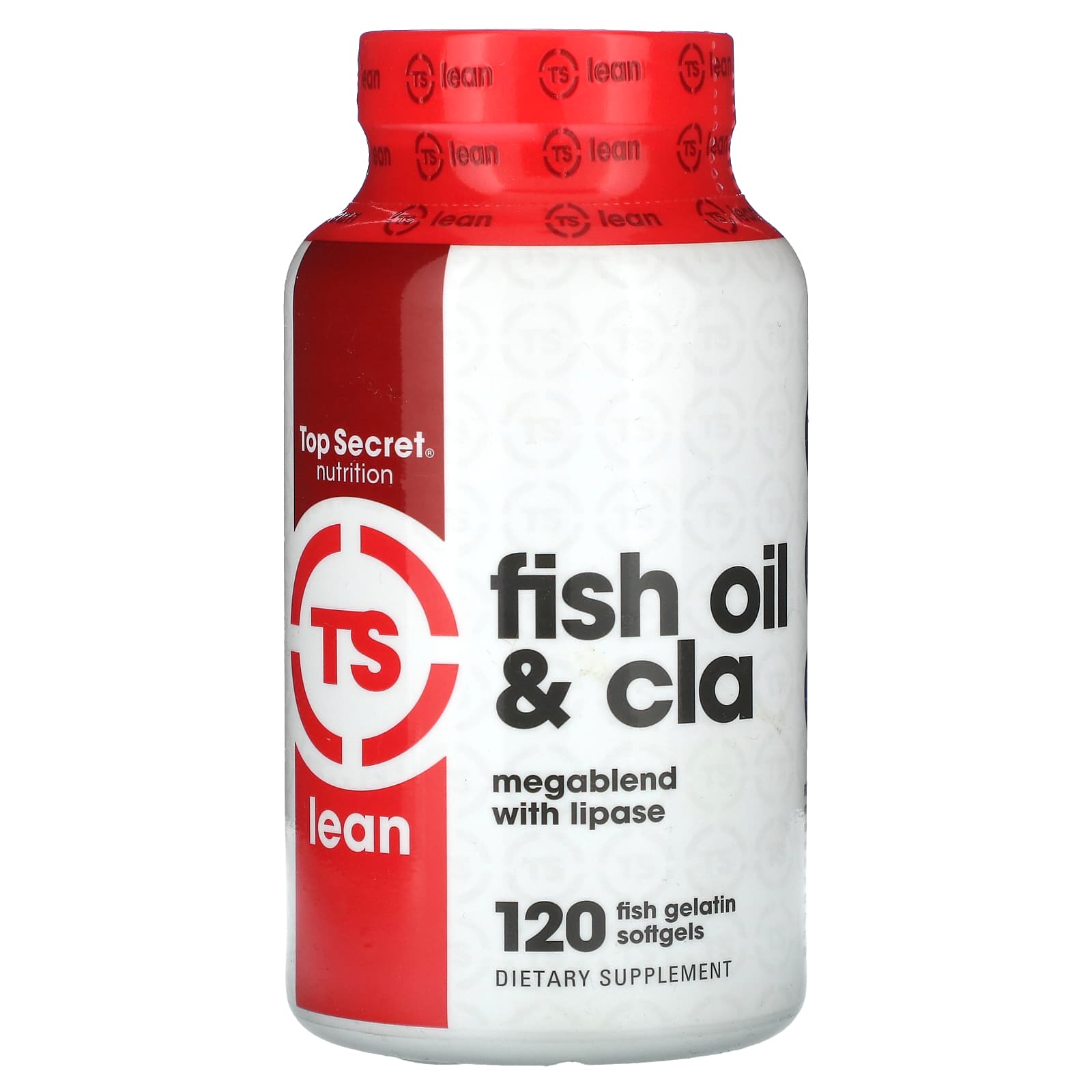 

Top Secret Nutrition, Lean, Fish Oil & CLA Megablend, with Lipase, 120 Fish Gelatin Softgels