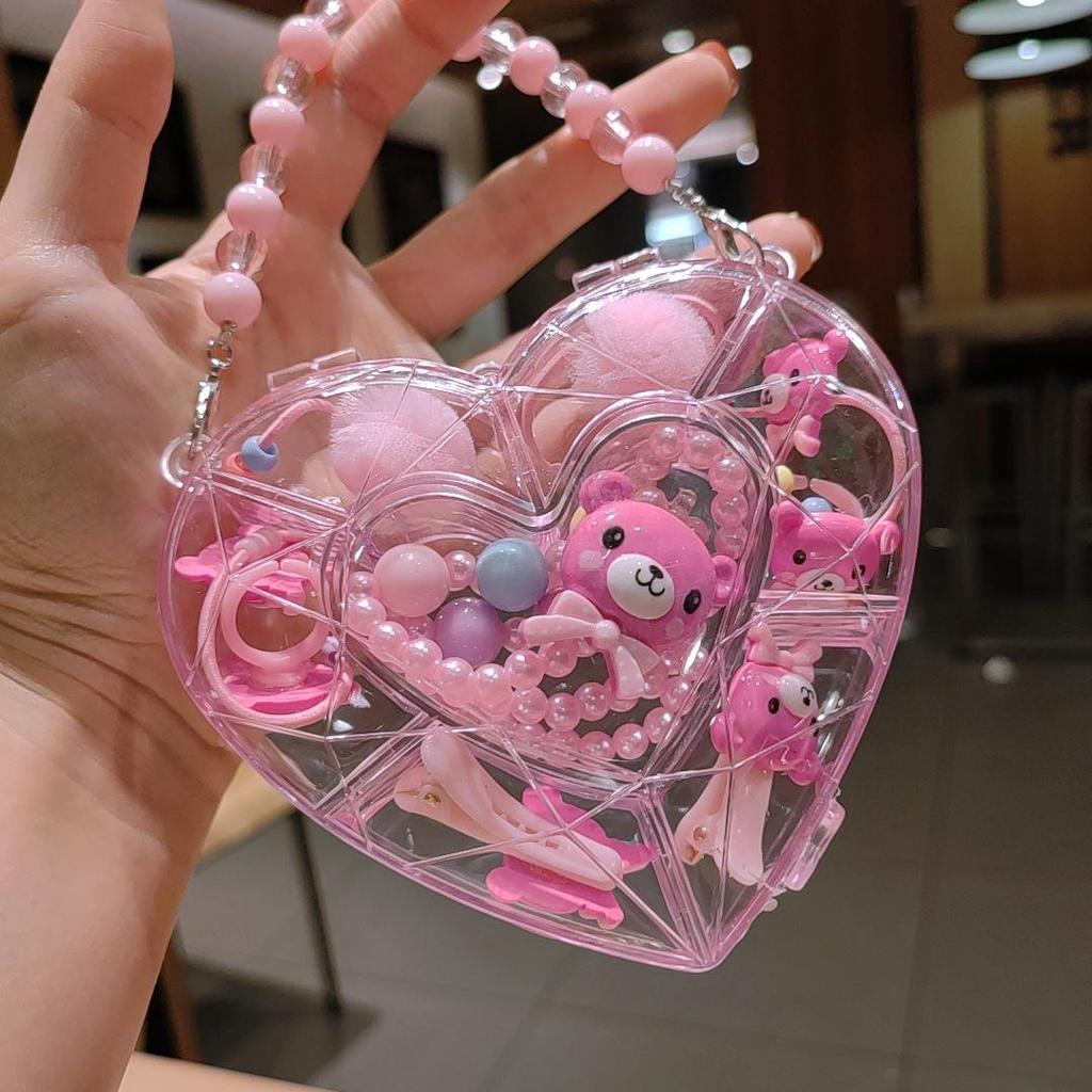 Children's Cute Cartoon Fruit Pendant Bracelet Set with Gift Box