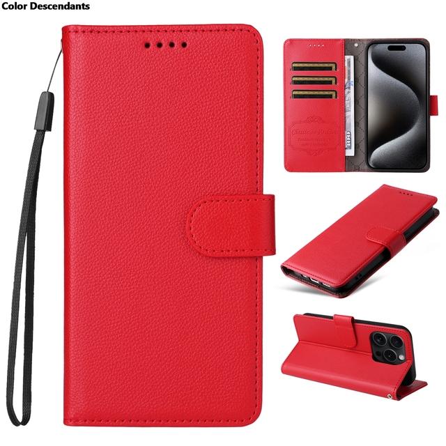 

RFID Leather Wallet Case For Xiaomi Poco X7 M7 Pro F7 Ultra X6 F6 Redmi Note 14S 14 Pro Plus 13 14C 13C Protect Phone Back Cover Redmi 14C 4G красный