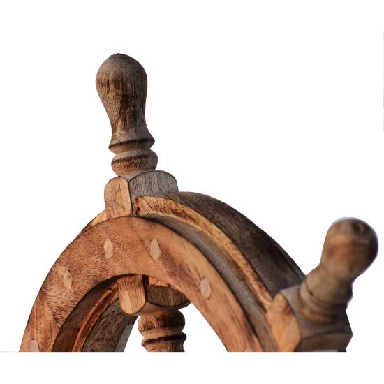 Gaston Burned Wooden Ship Wheel Nautical Ship Wheel Captain's Wheel Pirates Accent Boat Collectibles Home Decor