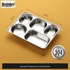 Kids 304 Stainless Steel 5-Compartment Lunch Tray