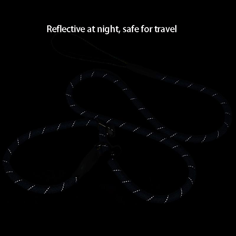 Classic Heavy Duty Slip Lead Dog Leash,Dog Training Leash with Metal Stopper,Durable No Pulling Dog Lead Leashes with Comfortable Handle