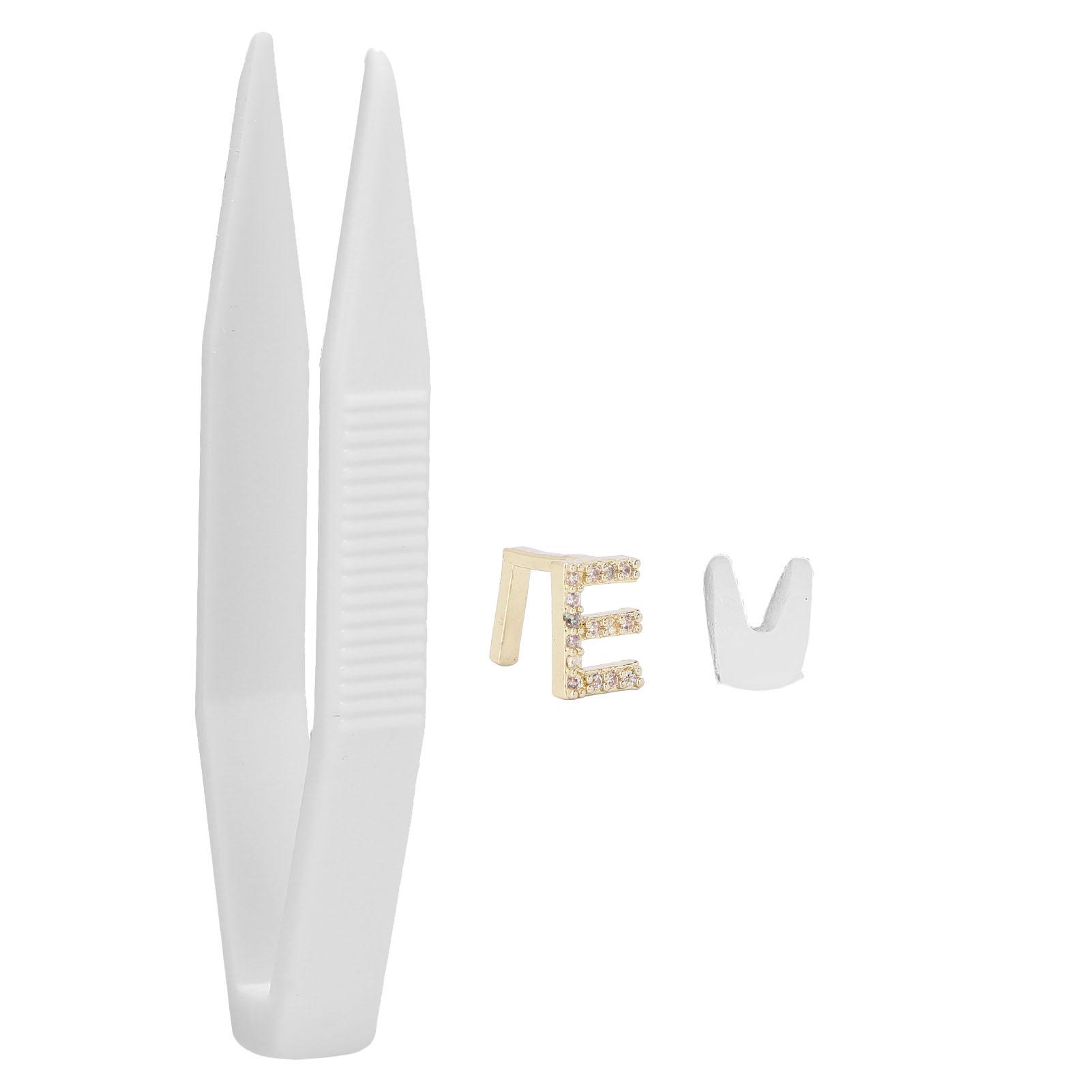 

ital Letter E Tooth Brace Single Hip Hop Teeth Decoration Halloween Tooth Accessories