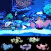 Artificial Colorful Water Plant Glow In Dark Aquarium Decors Landscape for Beautify Aquarium Landscaping Appearance
