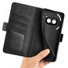 For Nothing Phone (2a) Plus/Phone (2a) Case Leather Adjustable Stand Smart Phone Cover with Dual Magnetic Clasp