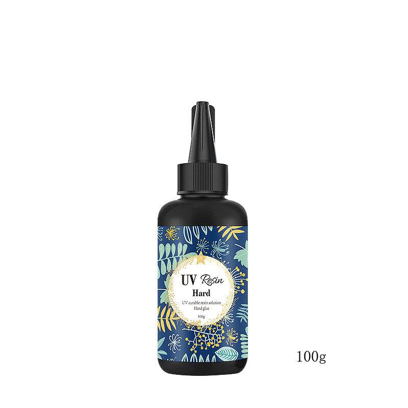 

100/200 г твердого клея из смолы, кристально чистого, отверждаемого ультрафиолетом, для самостоятельной сборки эпоксидной смолы, силиконовой формы, УФ-клея, солнечного света, инструмента для изготовления ювелирных изделий