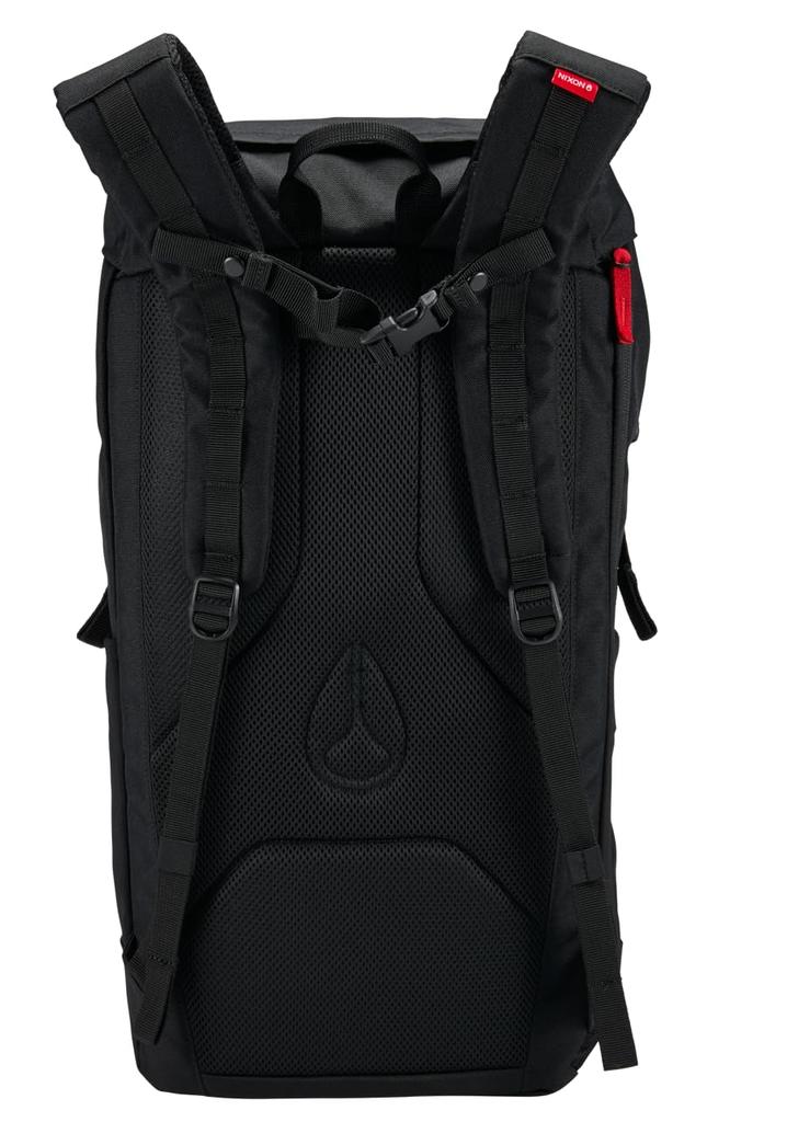 NIXON Landlock Backpack IV - 25L Top-Load Pack, Black, One Size.