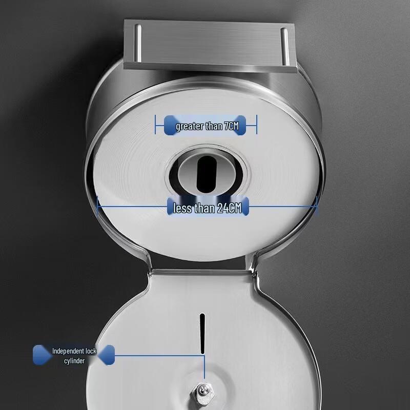 Hàndùn 304 Stainless Steel Large Roll Toilet Paper Holder