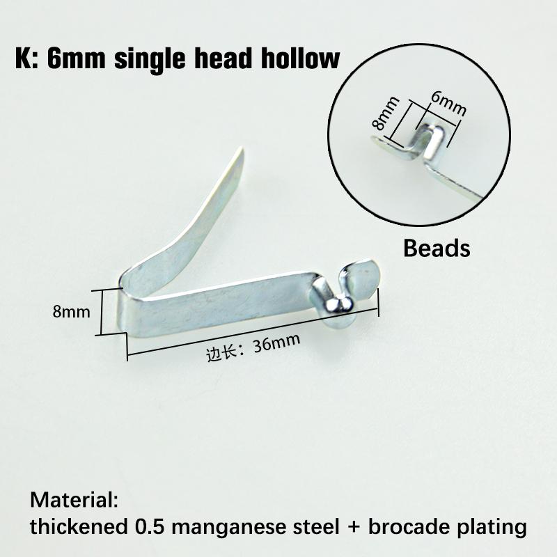 10Pcs V-Shaped Spring Buckle 6Mm Spring Buckle Steel Sheet Vertical Spring Sheet V-Shaped Positioning Spring Sheet