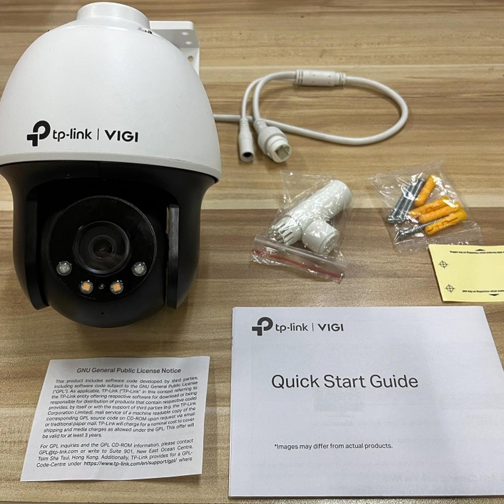 ONVIF VIGI 4MP Outdoor Full Color Network Camera Security Camera VIGI C540 TP-Link Pan-Tilt (4mm)