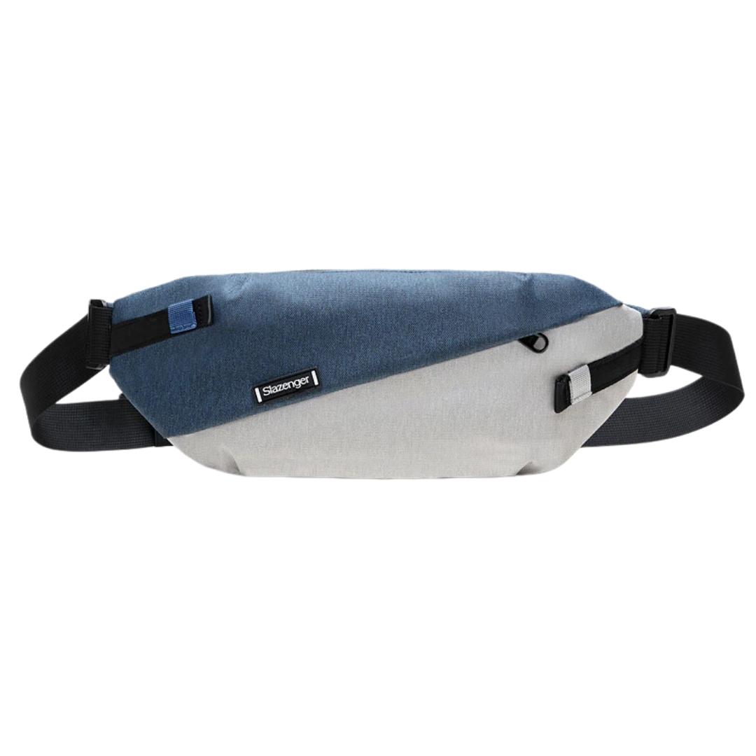 

Slazenger Crossbody Bag, Shoulder Bag, Phone Waist Pack, Cycling Bag, Sport and Casual Chest Bag, Blue-Grey синій