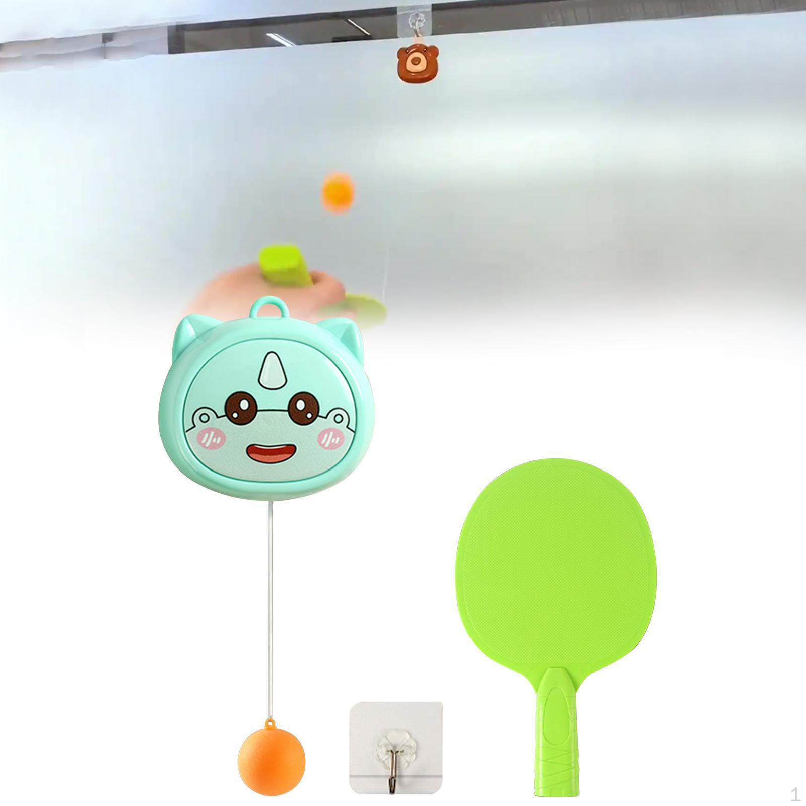 

Подвесной настольный теннисный поезд для взрослых в помещении Тренировка понга с ракетками и мячами Cow 1 Beat 1 Ball