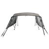4 Bow Bimini Top with Mesh Side Panels 243 x (170 182) x 137 cm