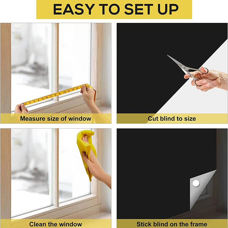 travel Blackout Curtains Shades Window Cover Film Cuttable Portable DIY Window Blinds for Media Dorm Room Bedroom