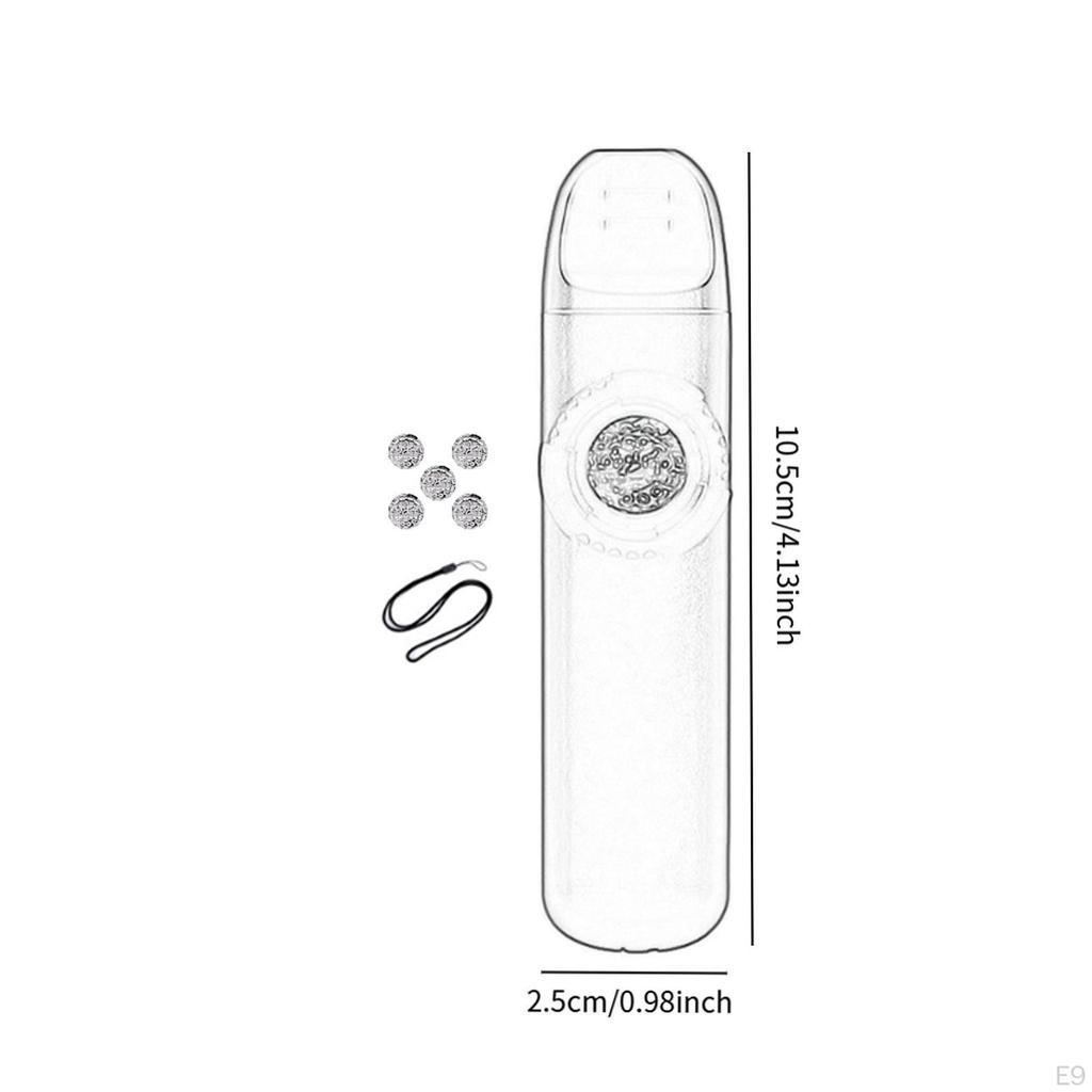 Adjustable Pitch Kazoo, Easy to Learn Musical Accompaniment Toy, with 5 Additional Membranes And