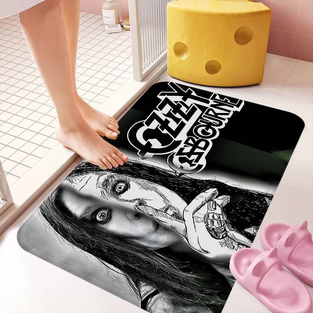 Rock O-OzzyS Osbourne Band Hallway Carpet INS Style Soft Bedroom Floor House Laundry Room Mat Anti-skid Bedside Area Rugs