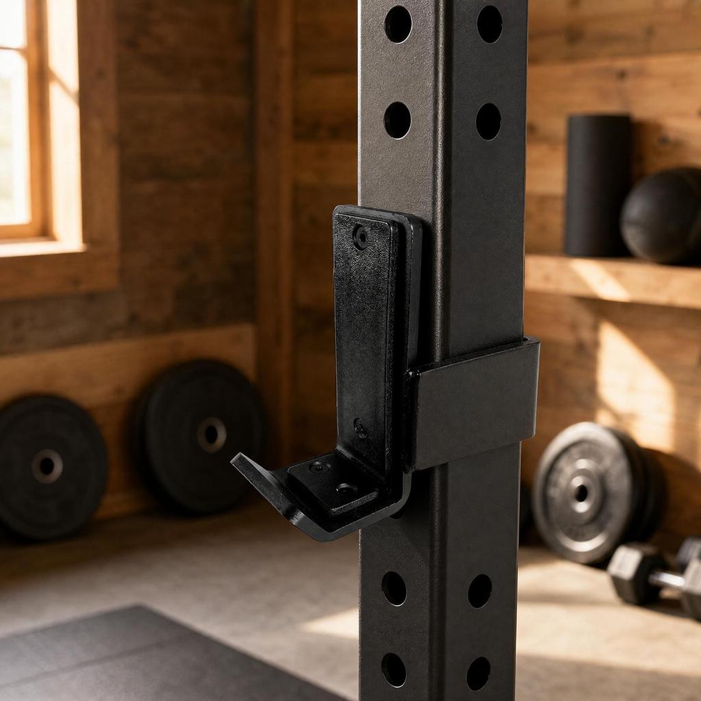 Power Rack J-Hook Secure J Hook Non-Slip for Squat