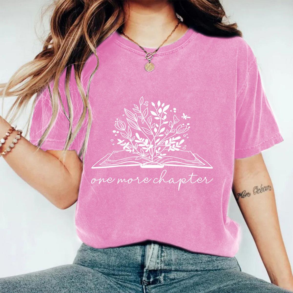 

Жіночі модні повсякденні літні весняні блузки та сорочки з принтом із квітковим візерунком і круглим вирізом з короткими рукавами XXXL рожевий червоний колір