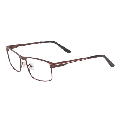 Large Men Metal Full Rim Rectangular Glasses Frame Business Oversized Spectacle With Spring Hinge For Prescription Lenses