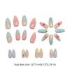 24pcs/set Detachable Press on Nails French Almond Fake Nail Tips New False Nail  Women
