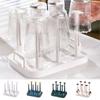 Upside-Down Cup Drying Rack Large Capacity Tea Cup Holder Useful Glass Cup Drainer Holder  Kitchen
