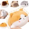 40cm Weiche Katze Plüschtiere Niedliches Kätzchen Kissen Cartoon Siamkatze Orange Katze Stofftier Plüschkissen Niedliches Geburtstagsgeschenk