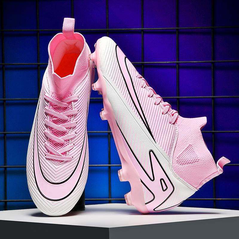 Indoor And Outdoor Women'S Game Short Nail Football Shoes Shoes Long Nail Training Lawn High Top Football Shoes Men'S Nail Broken