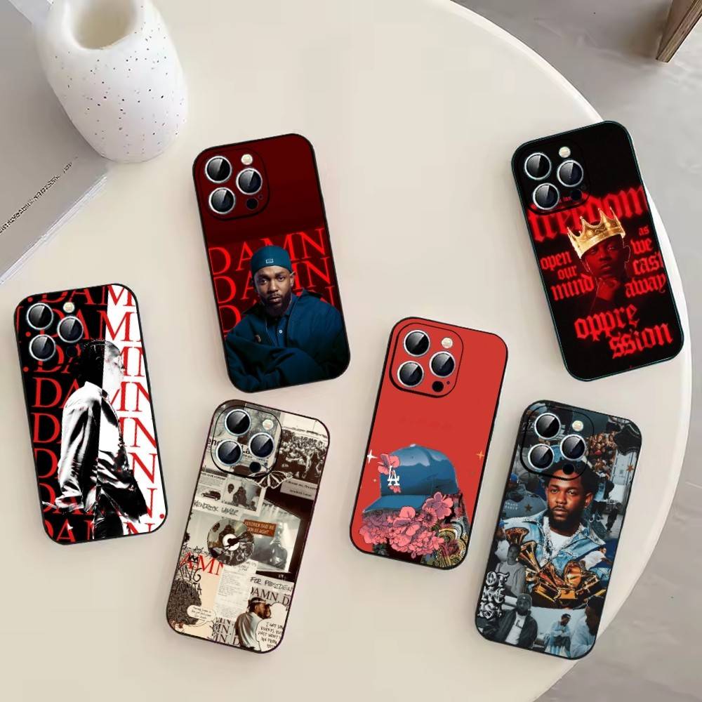 K-Kendrick Lamar Rapper Phone Case For iPhone 17, 16,15,14,13,12,11 Plus,Pro Max, Others Soft Black Cover